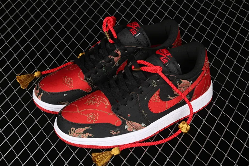 All categories Air Jordan Jordan series basketball shoes Air Jordan 1 Low Air Jordan 1 Low AJ1 Joe 1 Chinese red silk low-top cultural and leisure sports sneakers DD2233-001